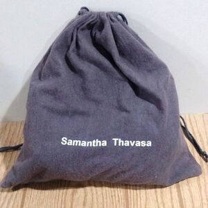 Samantha Thavasa Greyish Purple Drawstring Protection Storage Dust Bag 16.5x16.5